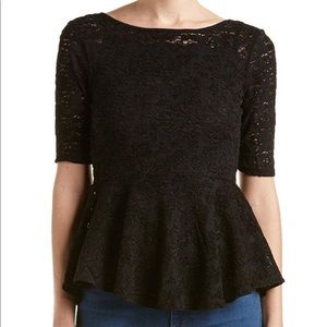 Free People Second Chance Chenille Lace Top
